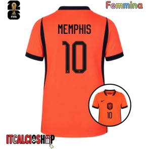 Paesi Bassi Memphis Depay #10 Prima Maglia Femmina Mondiali 2026 Manica Corta